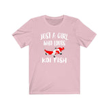 Just A Girl Who Loves Koi Fish Shirt, Koi Fish Lover Shirt, Fish Lover Gift, Animal Lover Shirt, Adult Toddler Infant Kids Gift T-Shirt Image 2