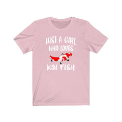 Just A Girl Who Loves Koi Fish Shirt - koi fish print design