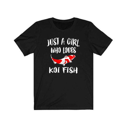 Just A Girl Who Loves Koi Fish Shirt - koi fish print design