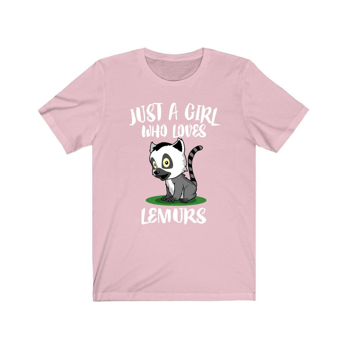 Just A Girl Who Loves Lemurs Animal Shirt - lemur print design