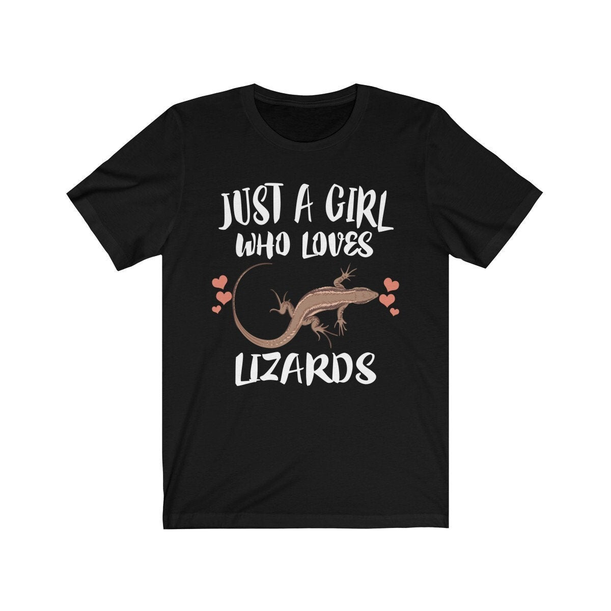 Just A Girl Who Loves Lizards Shirt, Lizard Lover Shirt, Lizard Lover Gift, Animal Lover Shirt, Adult Toddler Infant Kids Gift T-Shirt Image 1