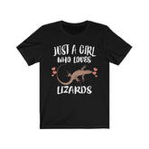 Just A Girl Who Loves Lizards Shirt, Lizard Lover Shirt, Lizard Lover Gift, Animal Lover Shirt, Adult Toddler Infant Kids Gift T-Shirt Image 1
