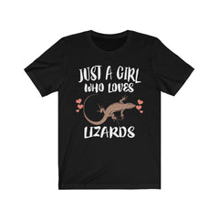 Just A Girl Who Loves Lizards Shirt - lizard print design