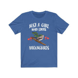 Just A Girl Who Loves Mockingbirds Shirt, Mockingbird Lover Shirt, Bird Lover Gift, Animal Shirt, Adult Toddler Infant Kids Gift T-Shirt Image 4