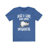 Just A Girl Who Loves Muskrats Shirt, Muskrat Lover Shirt, Muskrat Lover Gift, Animal Lover Shirt, Adult Toddler Infant Kids Gift T-Shirt Image 3