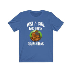 Just A Girl Who Loves Orangutans Shirt - orangutan print design