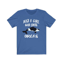 Just A Girl Who Loves Orcas Whales Shirt - orca print design