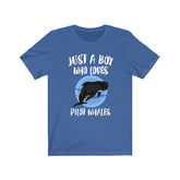 Just A Boy Who Loves Pilot Whales Shirt, Whale Lover Shirt, Whale Shirt, Whale Lover Gift, Animal Adult Kids T-Shirt Image 1