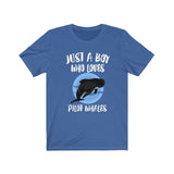Just A Boy Who Loves Pilot Whales Shirt, Whale Lover Shirt, Whale Shirt, Whale Lover Gift, Animal Adult Kids T-Shirt Image 1