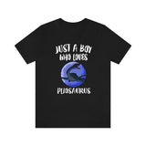 Just A Boy Who Loves Pliosaurus Dinosaur Shirt, Pliosaurus Lover Shirt, Dinosaur Shirt, Dinosaur Lover Gift, Animal Adult Kids T-Shirt Image 1
