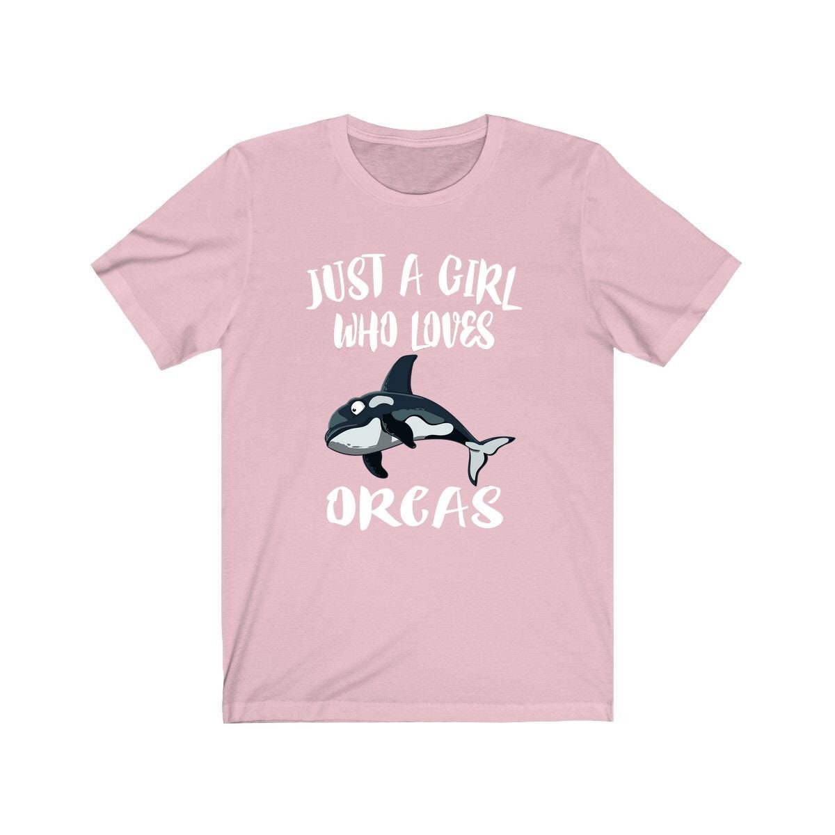 Just a girl who loves orcas killer whale marine mammal tee