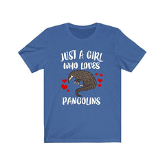 Just A Girl Who Loves Pangolins Shirt - pangolin print design