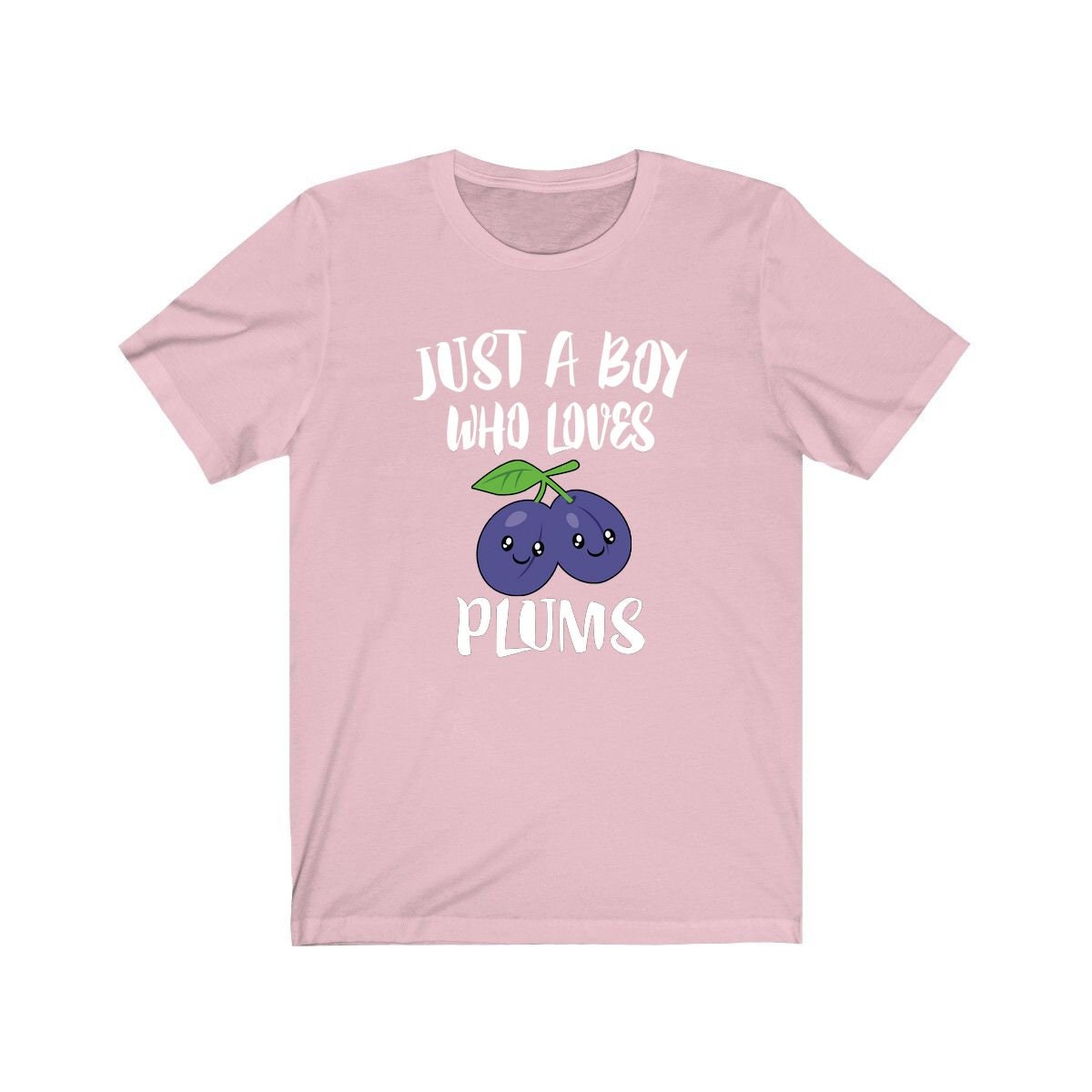 Just A Boy Who Loves Plums Fruit Shirt - plum print design