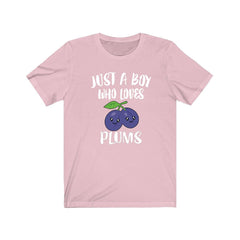 Just A Boy Who Loves Plums Fruit Shirt - plum print design