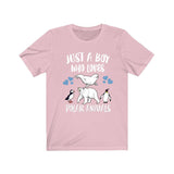 Just A Boy Who Loves Polar Animals Shirt, Penguin Lover Shirt, Polar Bear Shirt, beluga Whale Lover Gift, Animal Adult Kids T-Shirt Image 4