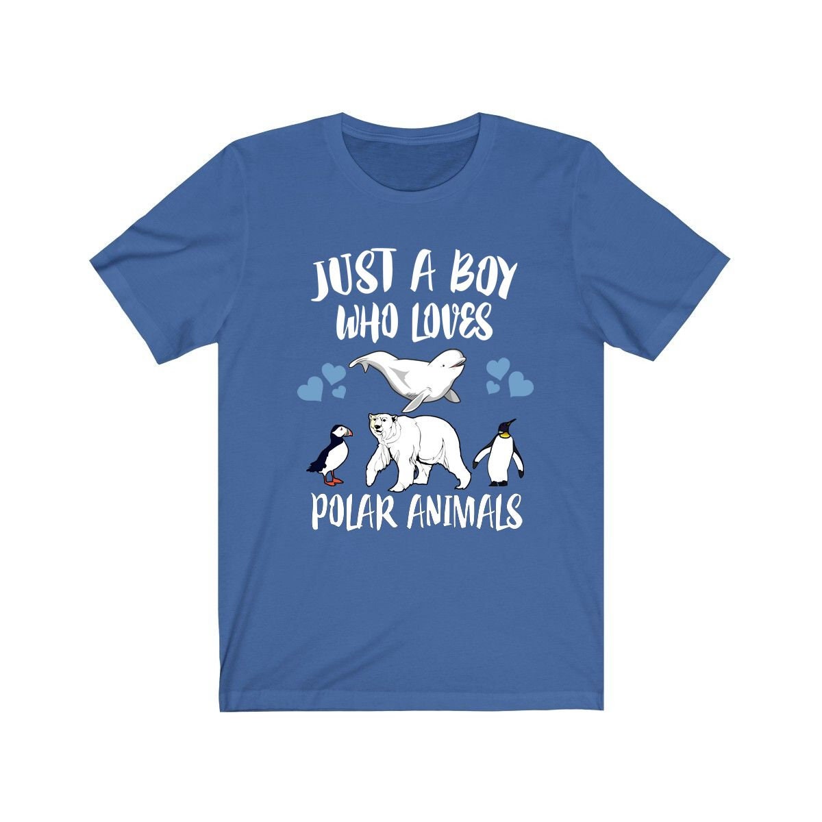 Just A Boy Who Loves Polar Animals Shirt - polar animals print design