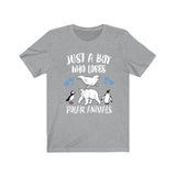 Just A Boy Who Loves Polar Animals Shirt, Penguin Lover Shirt, Polar Bear Shirt, beluga Whale Lover Gift, Animal Adult Kids T-Shirt Image 2