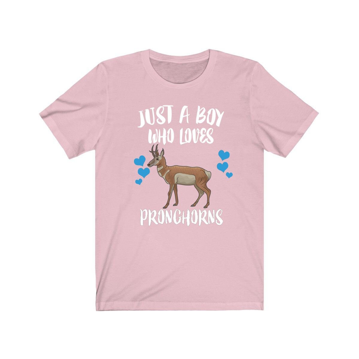 Just a boy who loves pronghorns American prairie wildlife tee