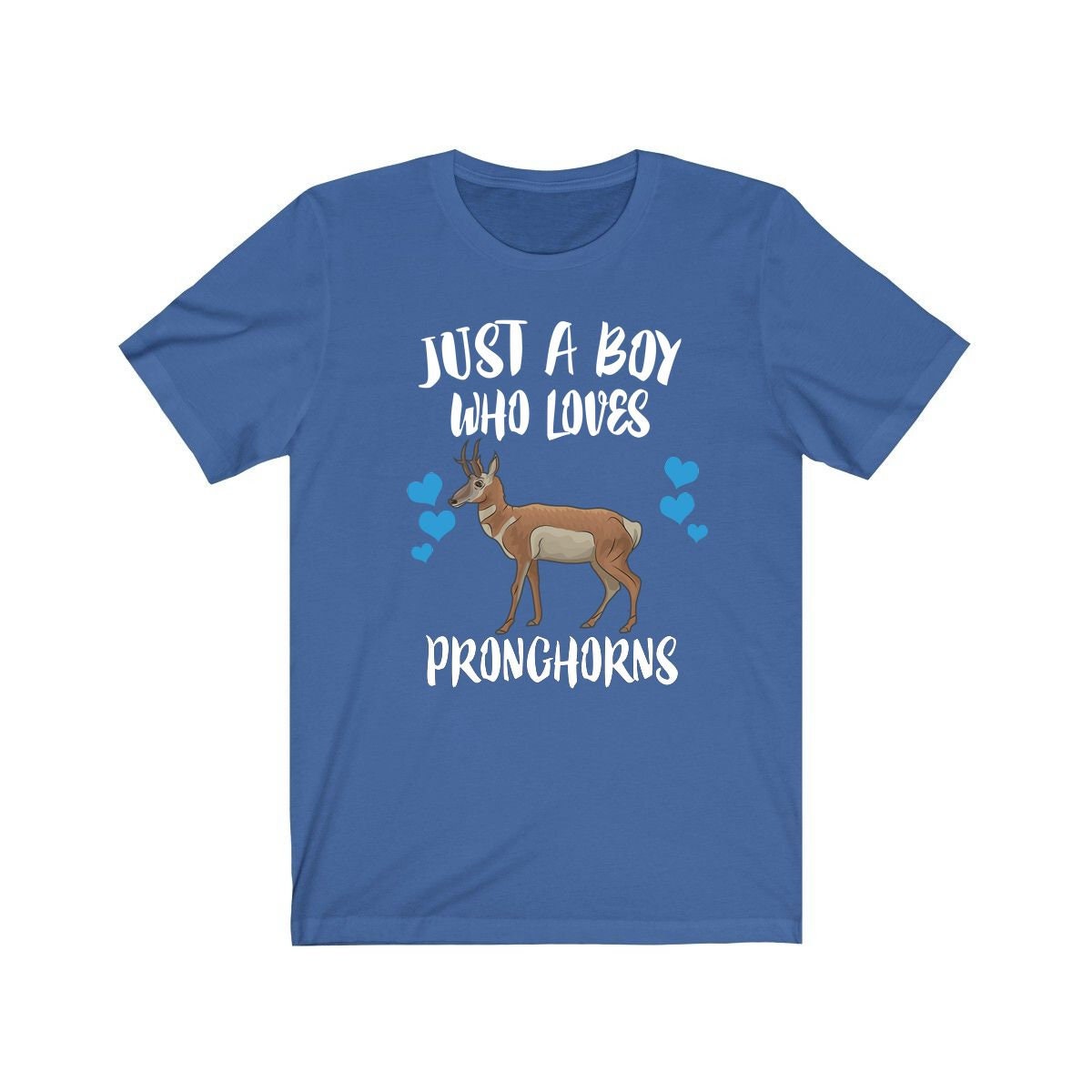 Just a boy who loves pronghorns American prairie wildlife tee