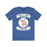 Just A Girl Who Loves Pigs Shirt, Pig Lover Shirt, Pig Lover Gift, Animal Lover Shirt, Adult Toddler Infant Kids Gift T-Shirt Image 4