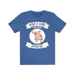 Just A Girl Who Loves Pigs Shirt - pig print design