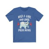 Just A Girl Who Loves Polar Bears Shirt, Polar Bear Lover Shirt, Polar Bear Gift, Animal Lover Shirt, Adult Toddler Infant Kids Gift T-Shirt Image 4