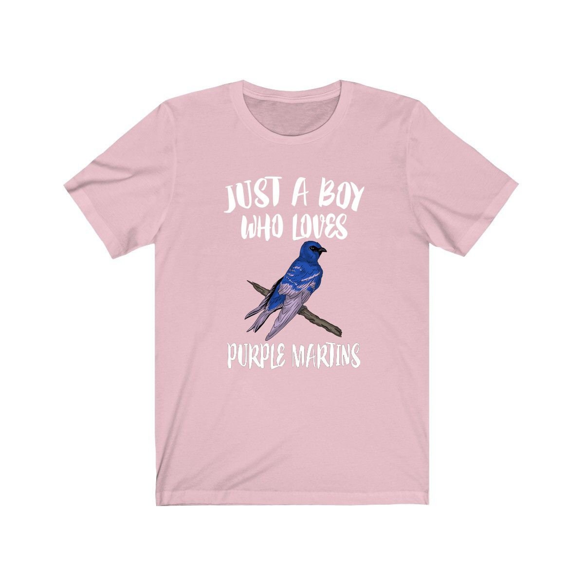 Just A Boy Who Loves Purple Martins Shirt - Purple Martin print design