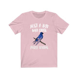 Just A Boy Who Loves Purple Martins Shirt, Purple Martin Lover Shirt, Birding Shirt, Bird Lover Gift, Animal Adult Kids T-Shirt Image 4