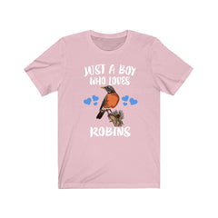 Just A Boy Who Loves Robins Birds Shirt - robin print design