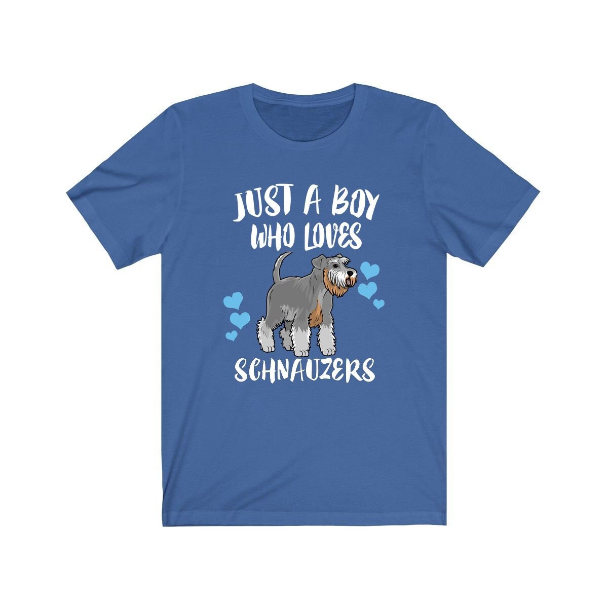 Just A Boy Who Loves Schnauzers Dogs Shirt - Schnauzer print design