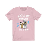 Just A Boy Who Loves Shih Tzu Dogs Shirt, Shih Tzu Lover Shirt, Shih Tzu Shirt, Dog Lover Gift, Animal Adult Kids T-Shirt Image 4