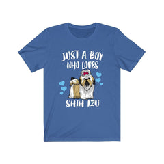 Just A Boy Who Loves Shih Tzu Dogs Shirt - Shih Tzu print design