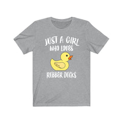 Just A Girl Who Loves Rubber Ducks Shirt - rubber duck print design