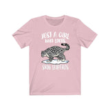 Just A Girl Who Loves Snow Leopards Shirt, Leopard Lover Shirt, Snow Leopard, Animal Lover Shirt, Adult Toddler Infant Kids Gift T-Shirt Image 3