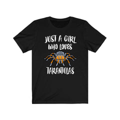 Just A Girl Who Loves Tarantulas Shirt - tarantula print design
