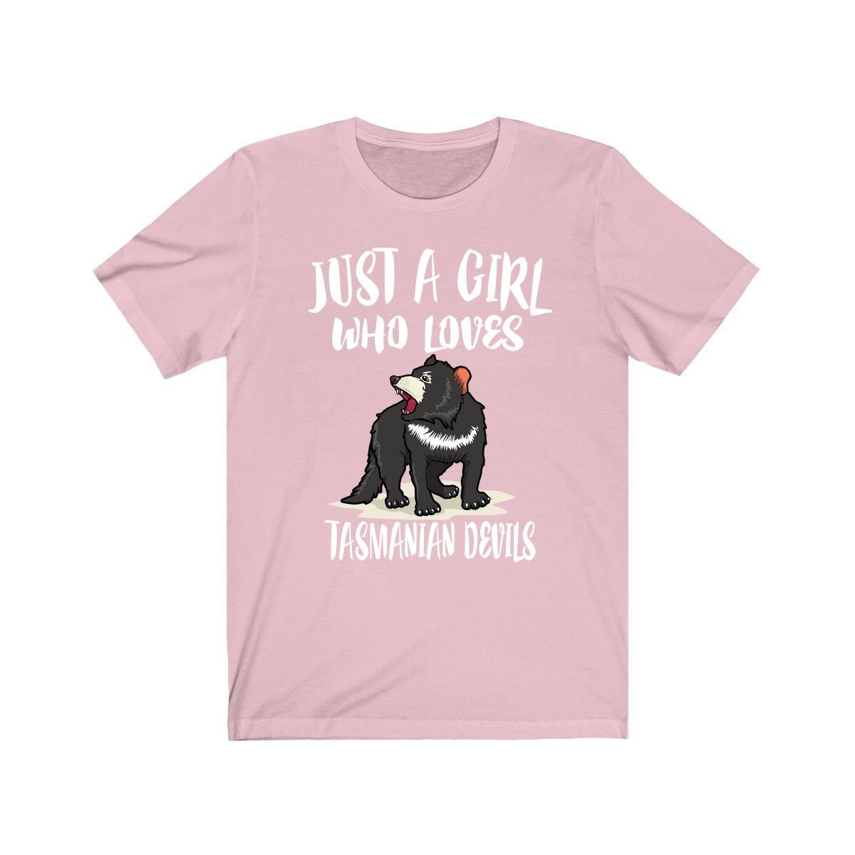 Just A Girl Who Loves Tasmanian Devils Shirt - Tasmanian Devil print design