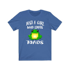 Just a girl who loves toads garden backyard amphibian lover tee