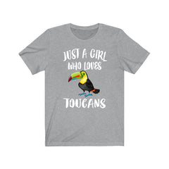 Just A Girl Who Loves Toucans Bird Shirt - toucan print design