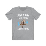 Just A Boy Who Loves Siberian Cats Shirt, Siberian Cat Lover Shirt, Cat Shirt, Cat Lover Gift, Animal Adult Kids T-Shirt Image 2