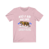 Just A Boy Who Loves Siberian Tigers Shirt, Tiger Lover Shirt, Tiger Shirt, Tiger Lover Gift, Animal Adult Kids T-Shirt Image 4