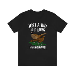 Just A Boy Who Loves Pheasants Birds Shirt - pheasant print design