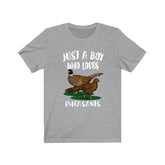 Just A Boy Who Loves Pheasants Birds Shirt, Pheasant Lover Shirt, Birding Shirt, Pheasant Lover Gift, Animal Adult Kids T-Shirt Image 1