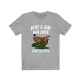 Just A Boy Who Loves Pheasants Birds Shirt, Pheasant Lover Shirt, Birding Shirt, Pheasant Lover Gift, Animal Adult Kids T-Shirt Image 1