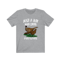 Just A Boy Who Loves Pheasants Birds Shirt - pheasant print design