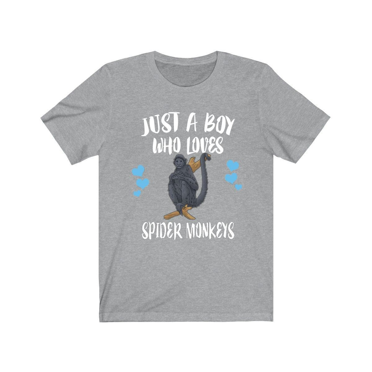 Just A Boy Who Loves Spider Monkeys Shirt, Spider Monkey Lover Shirt, Monkey Shirt, Monkey Lover Gift, Animal Adult Kids T-Shirt Image 1