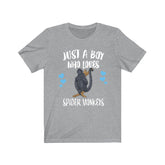 Just A Boy Who Loves Spider Monkeys Shirt, Spider Monkey Lover Shirt, Monkey Shirt, Monkey Lover Gift, Animal Adult Kids T-Shirt Image 1