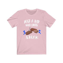 Just A Boy Who Loves Steak Food Shirt - steak print design