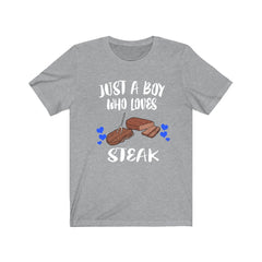 Just A Boy Who Loves Steak Food Shirt - steak print design