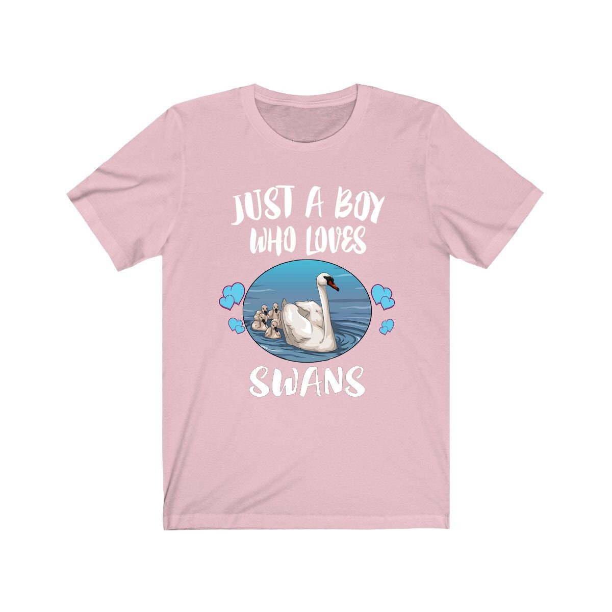 Just A Boy Who Loves Swans Shirt - swan print design