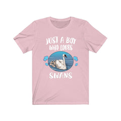 Just A Boy Who Loves Swans Shirt - swan print design
